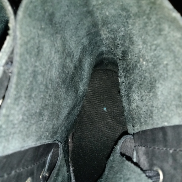 Affliction Black Pull Up 7 Eyelet Military Leather Lace Up Combat Boots - Picture 7 of 10